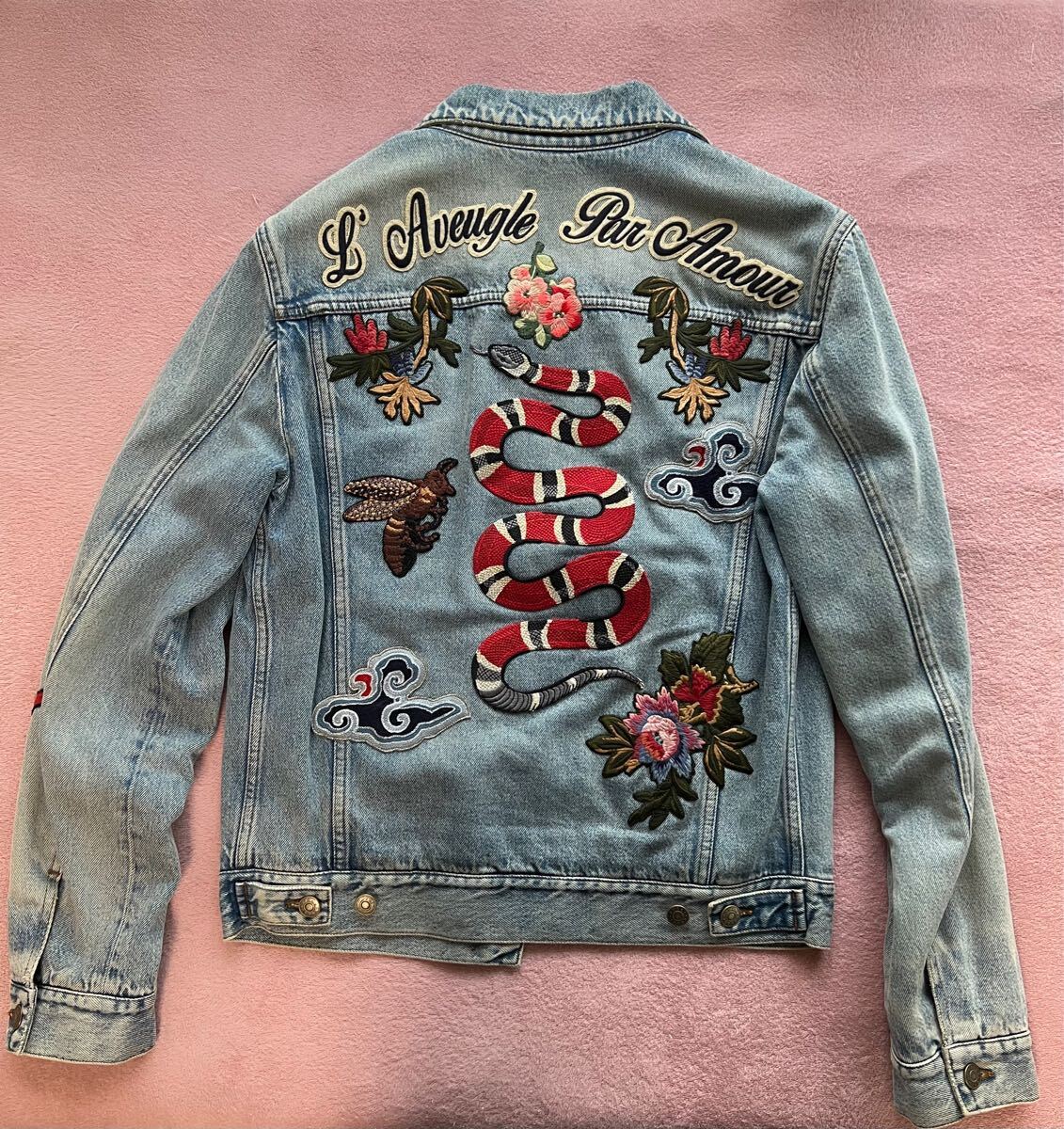 GUCCI グッチ DIYデニムジャケット刺繍拍卖