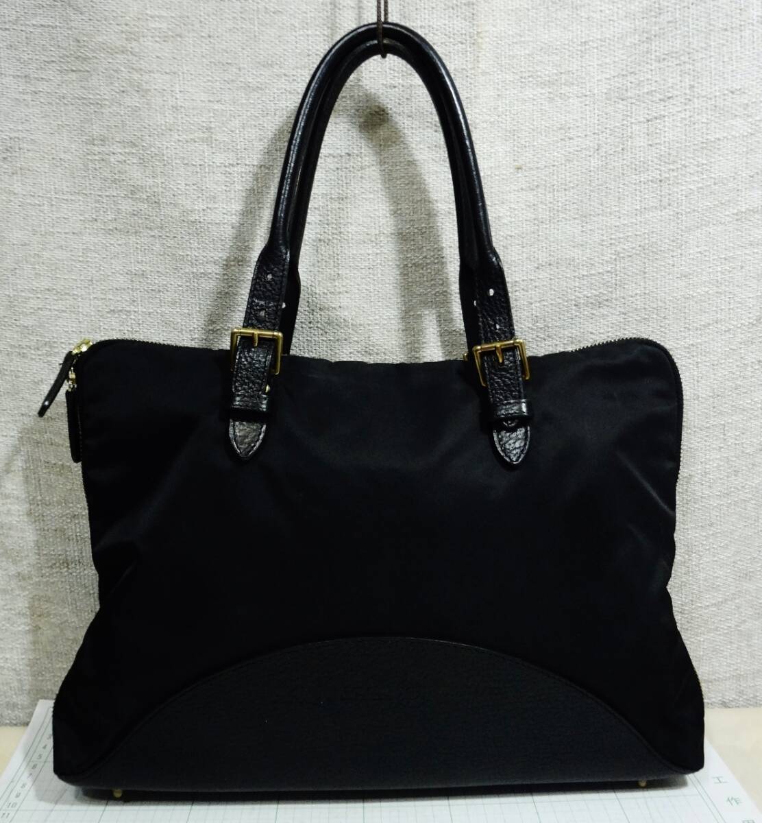 【美品 希少】Felisi フェリージ 1733 ハンドバッグ ナイロン×レザー ビジネス 日常使い 黒 ブラック拍卖