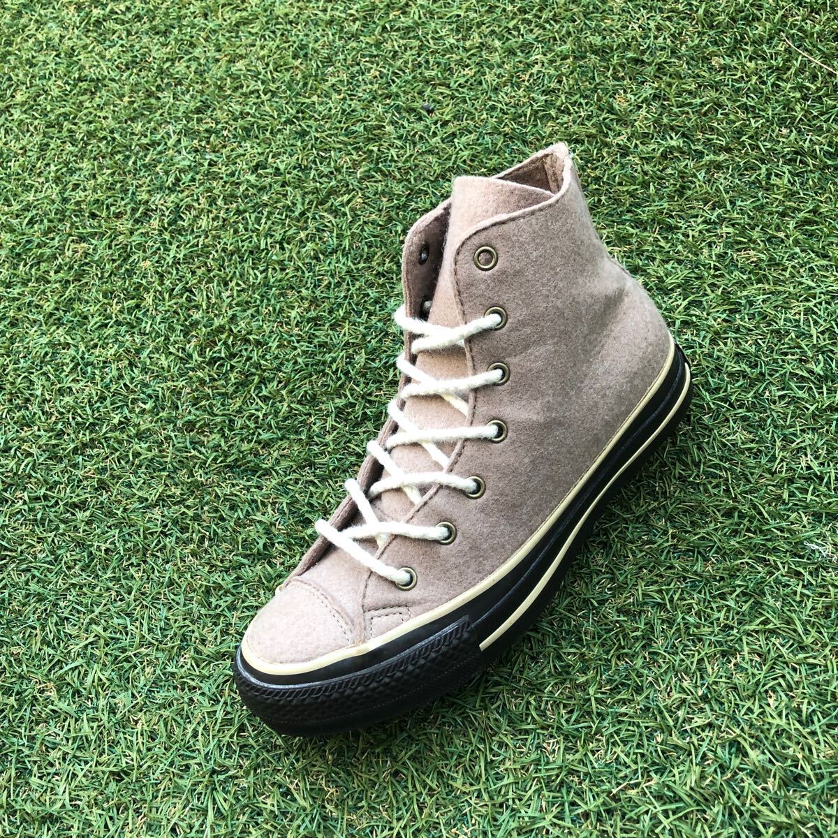 新同22.5 converse ALL STAR FELT HI SAND コンバース オールスター フェルト ハイ サンド HA845拍卖