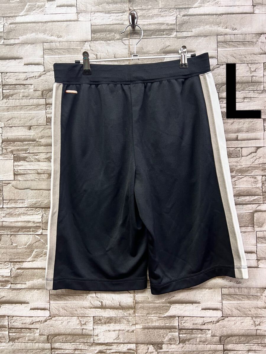 L ユニクロ UNIQLO ブラック ハーフパンツ パンツ ショートパンツ ボトムス ジャージ スポーツウェア 拍卖