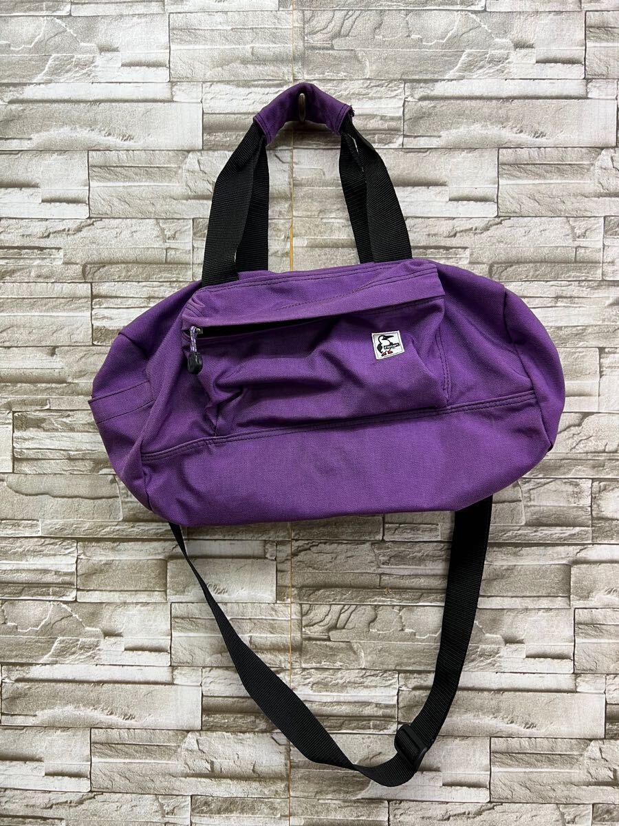 CHUMS チャムス ショルダーバック バッグ パープル ハンドバッグ拍卖