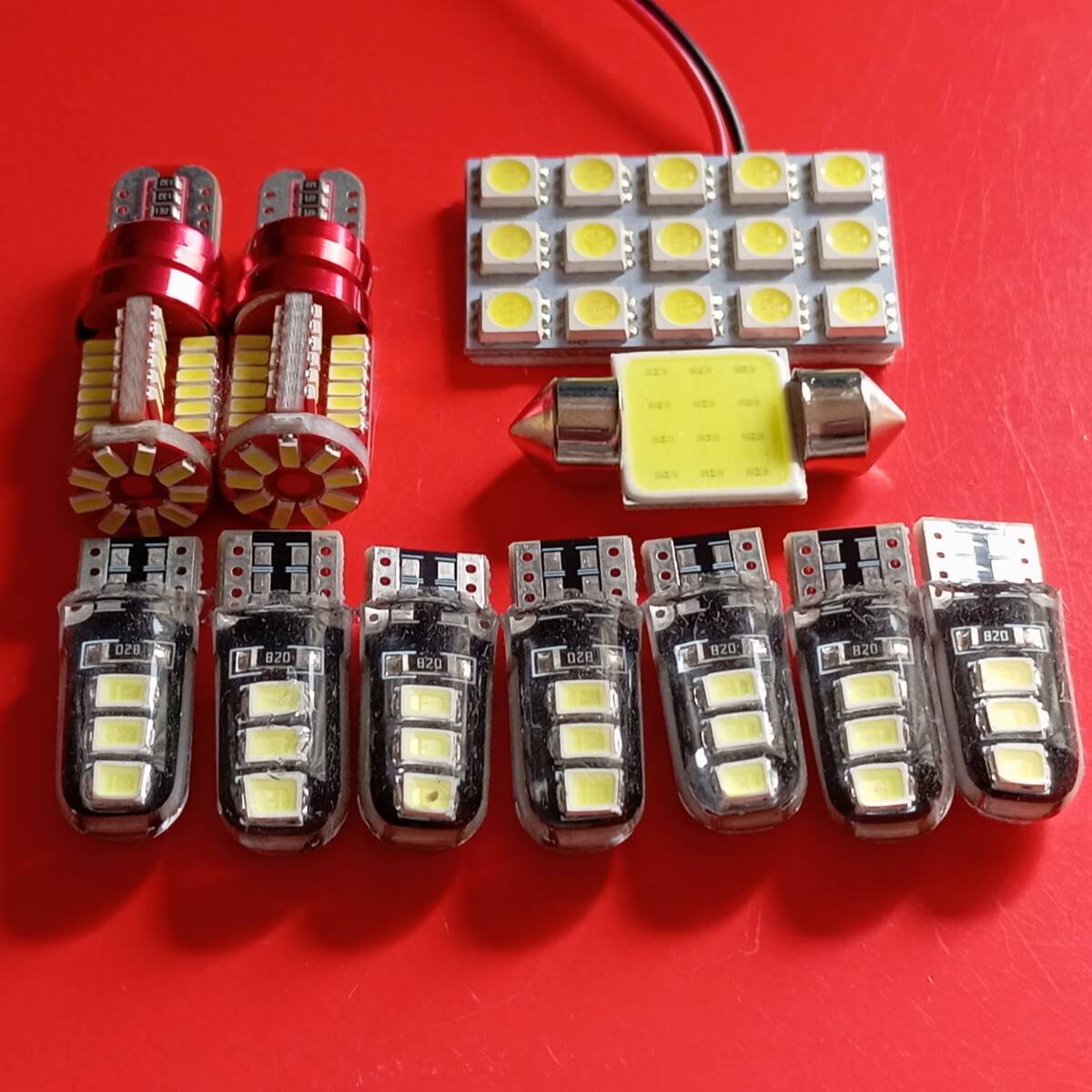 L375/385S タントカスタム 爆光!LED ルームランプ バックランプ ナンバー灯 ポジション 11点セット ホワイト ダイハツ /57/6/s15/t31拍卖