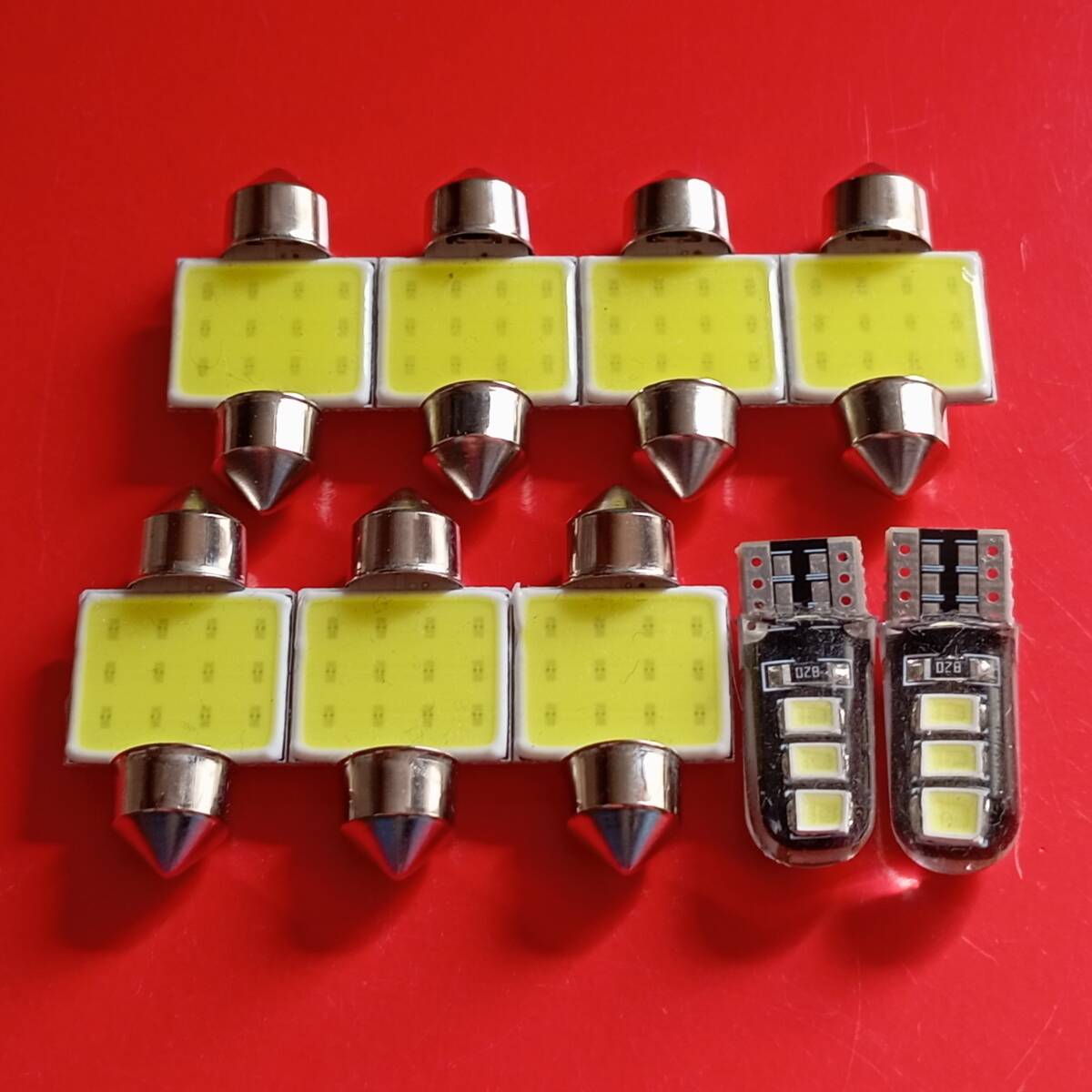 CV1W CV2W CV5W デリカD:5 ローデスト後期 超爆光!T10 LED ルームランプ 9個セット ホワイト 三菱 /t31/6拍卖