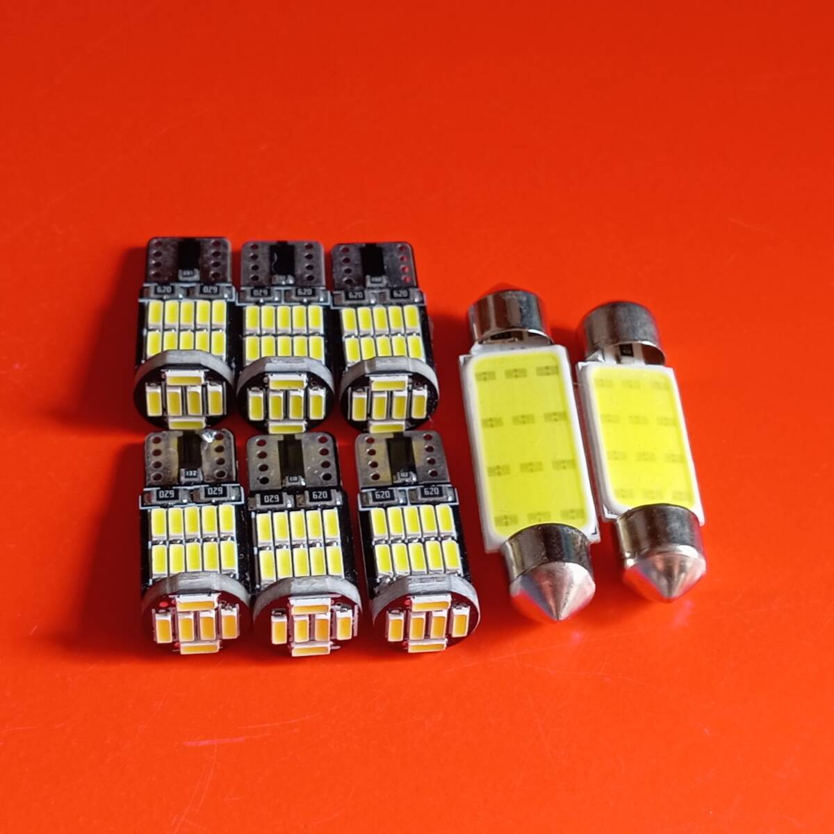 BMW E91 3シリーズツーリングワゴン 超爆光!T10 LED ルームランプ 8点セット キャンセラー内蔵 ホワイト /26/t37/t42拍卖