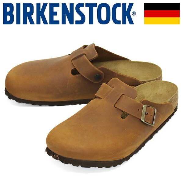 BIRKENSTOCK (ビルケンシュトック) 1028179 BOSTON ボストン オイルドレザーサンダル COGNAC レギュラー幅 BI373 42-約27.0cm拍卖