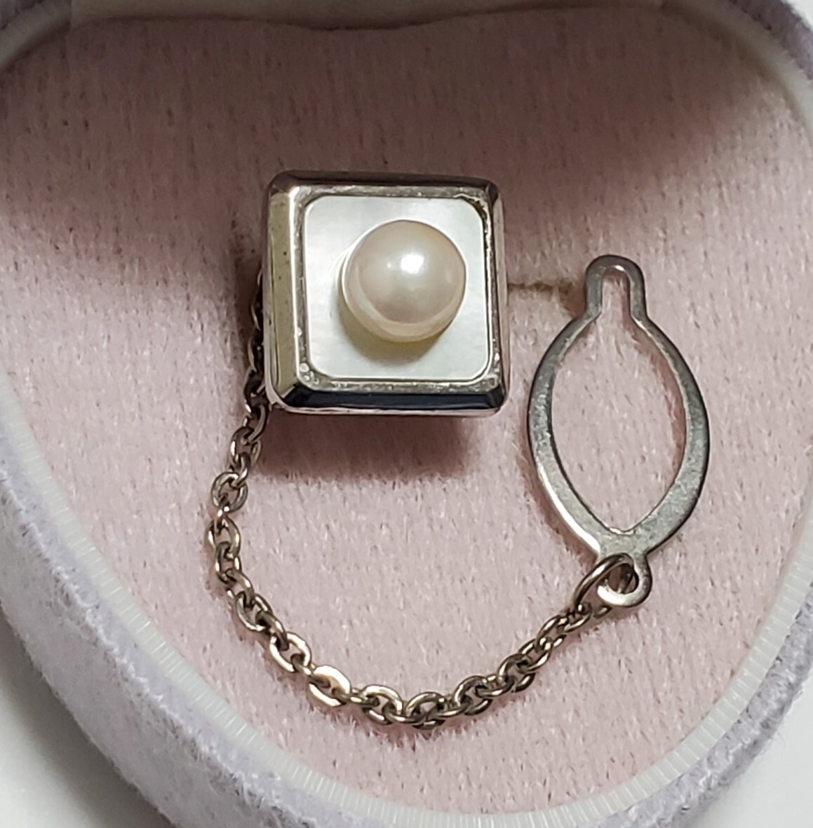 真珠 パール タイピン メンズ 4,2g 美品拍卖