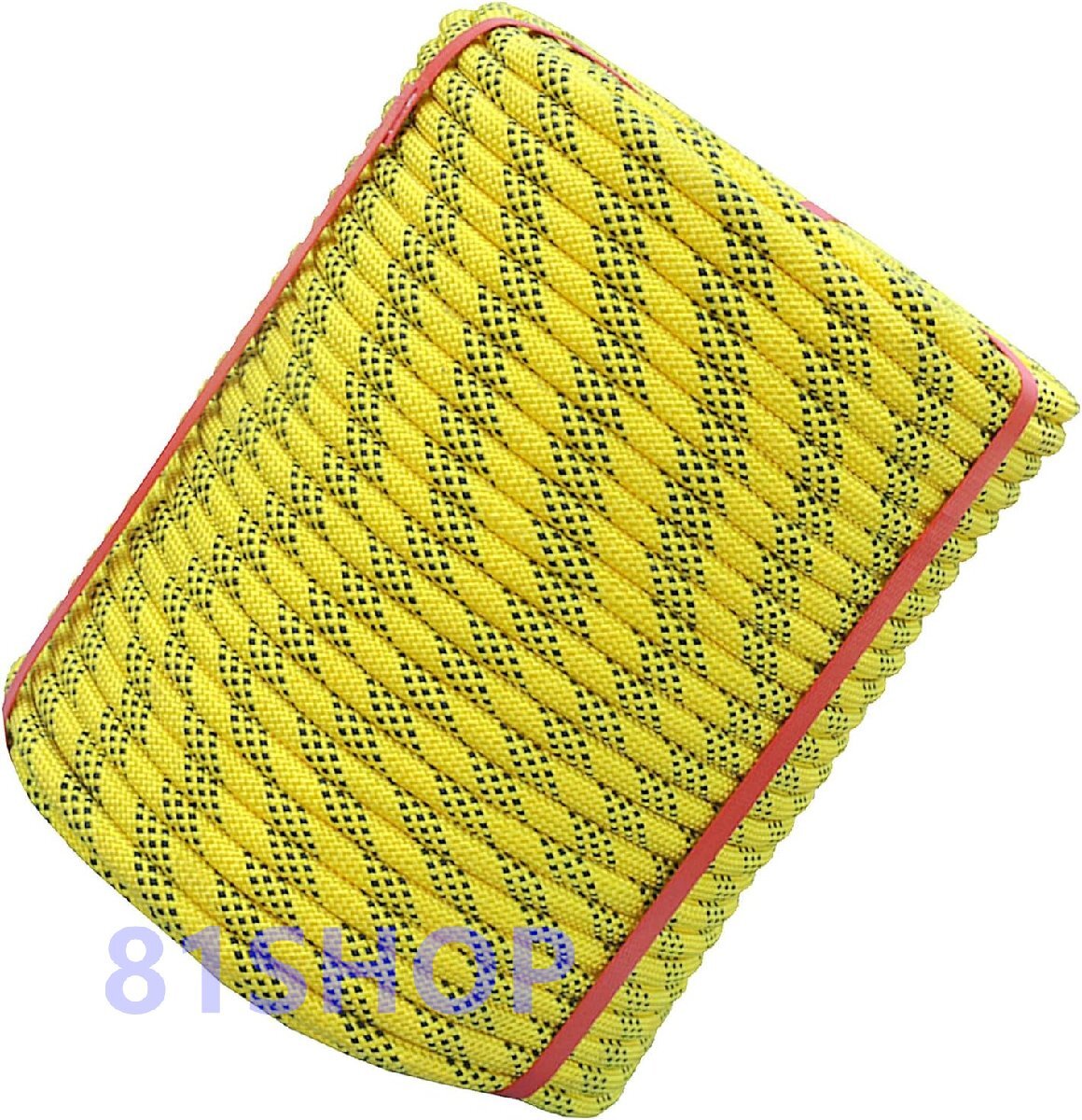 「81SHOP」多機能10 / 12mmスタティックロープ耐摩耗性トラベルツールロープ、テンション500 / 650KG(黄色)(Size:12mm x 120m)拍卖