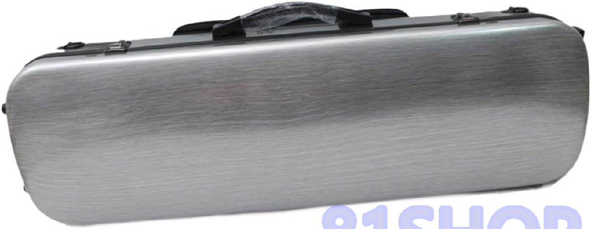 「81SHOP」ヴァイオリン ハード ケース 保護キャリング ハンドル ヴァイオリン愛好家のための湿度計付きプロフェッショナルな頑丈なヴァイ拍卖