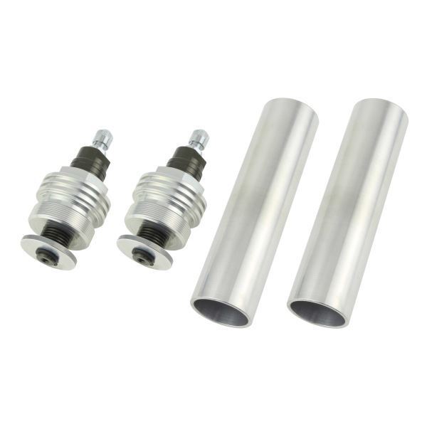 SRX400/SRX600(1990-) 用 イニシャルアジャスターT1(エアバルブ付) シルバーボディ/チタンシャフト|ポッシュフェイス/POSH拍卖