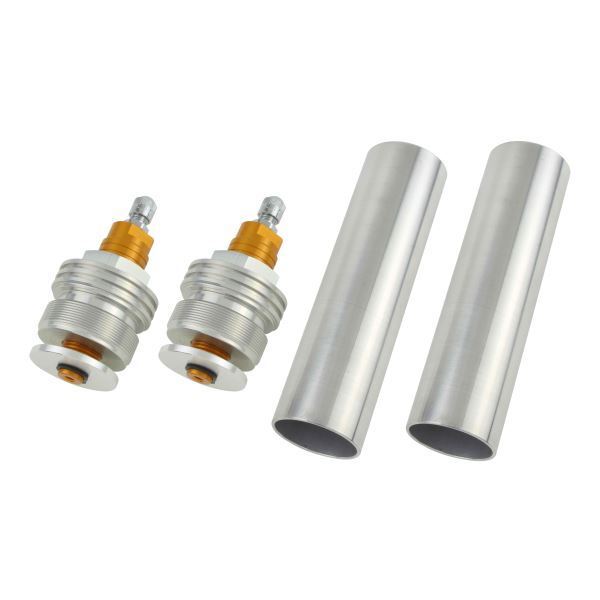 ゼファー400X/ZEPHYR-χ(1997-2008) 用 イニシャルアジャスターT1(エアバルブ付) シルバーボディ/ゴールドシャフト|ポッシュフェイス/POSH拍卖