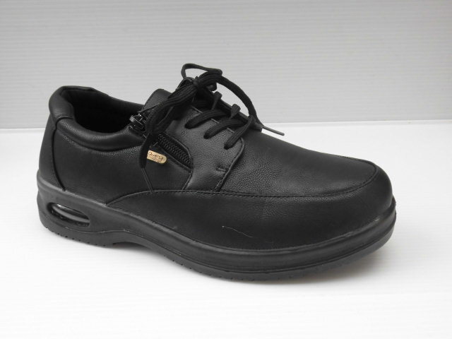 即決 26.0 ディベルサ Diversa OPM3101 黒 ファスナー付 エアクッション ビジネス ウォーキング シューズ 紳士 メンズ お葬式 冠婚葬祭拍卖