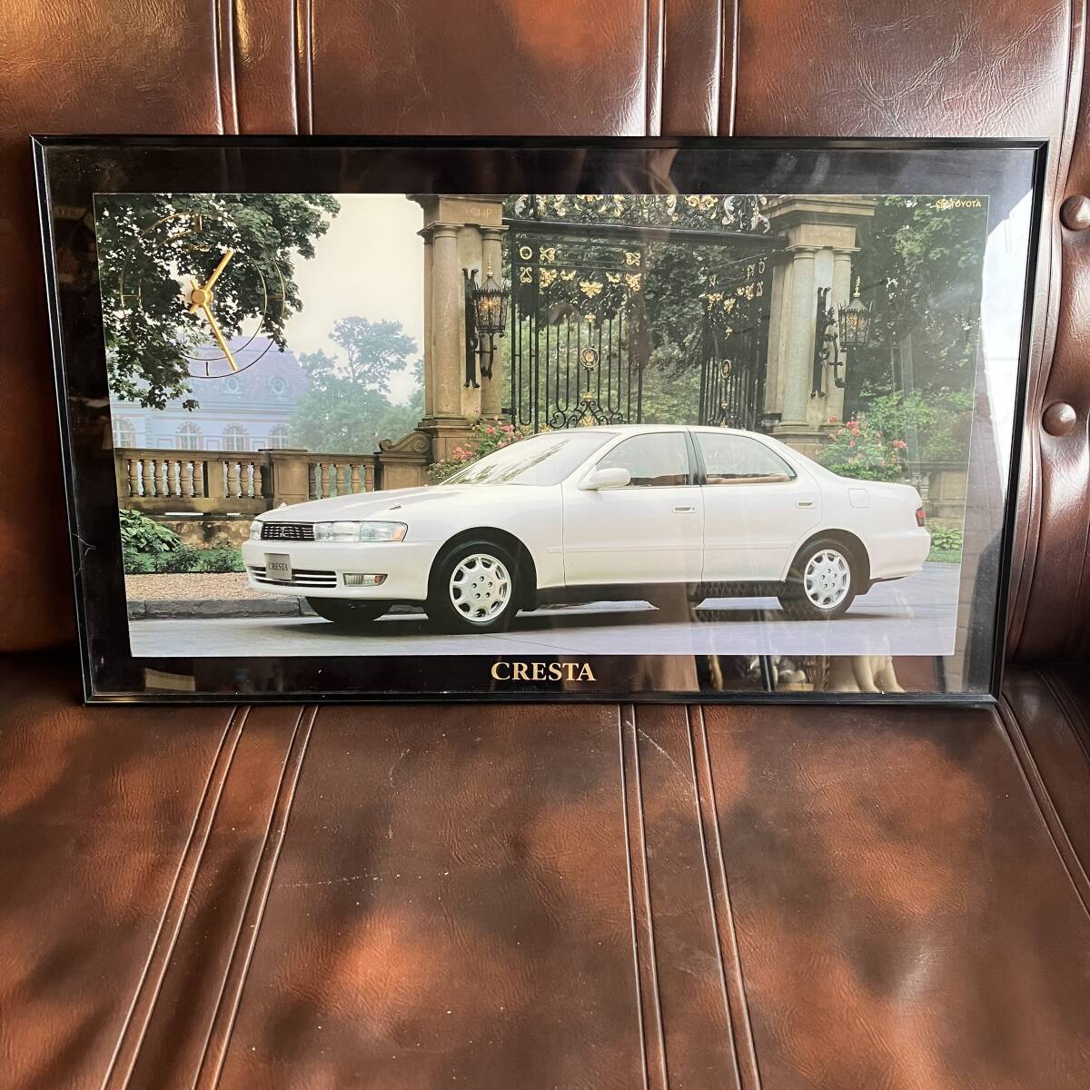 A 希少 非売品 動作確認済 TOYOTA CRESTA 壁掛け時計 パネル時計 ノベルティ トヨタ 旧車 絶版車 クレスタ拍卖
