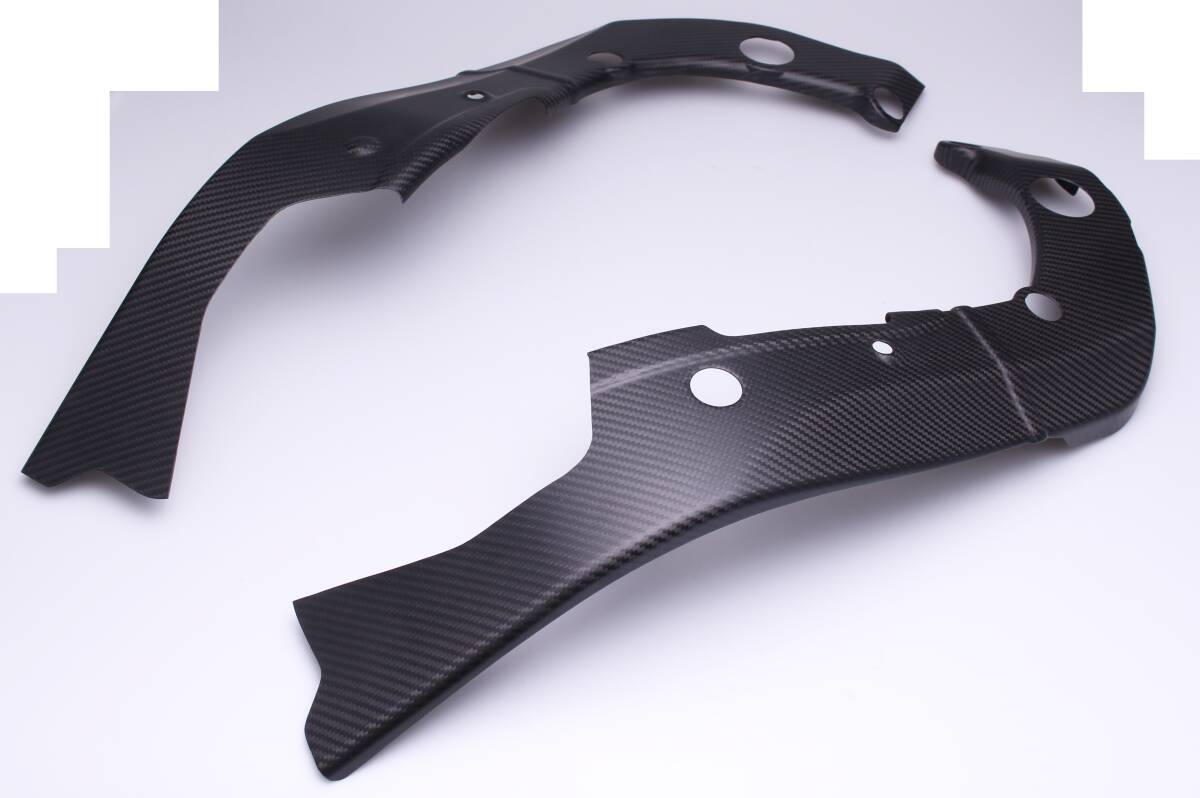 CA-153 YAMAHA YZF-R6 2017-2021 ドライカーボン フレームカバー 左右セット 綾織艶消し 100%carbon拍卖