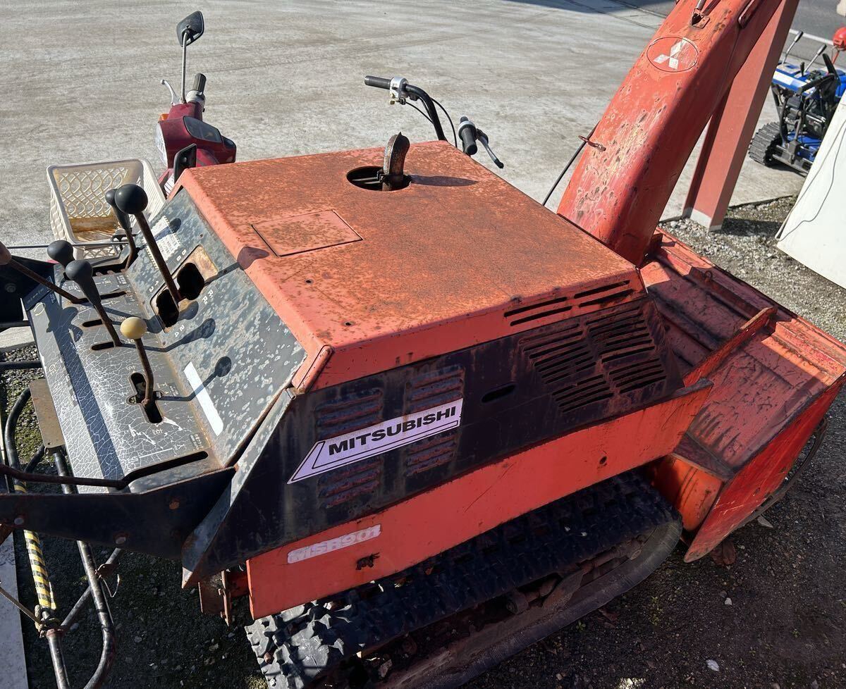 除雪機 大型除雪機 ミツビシ 三菱スノーロータリー MSR901 未整備 動作未確認 現状品 ジャンク扱い拍卖