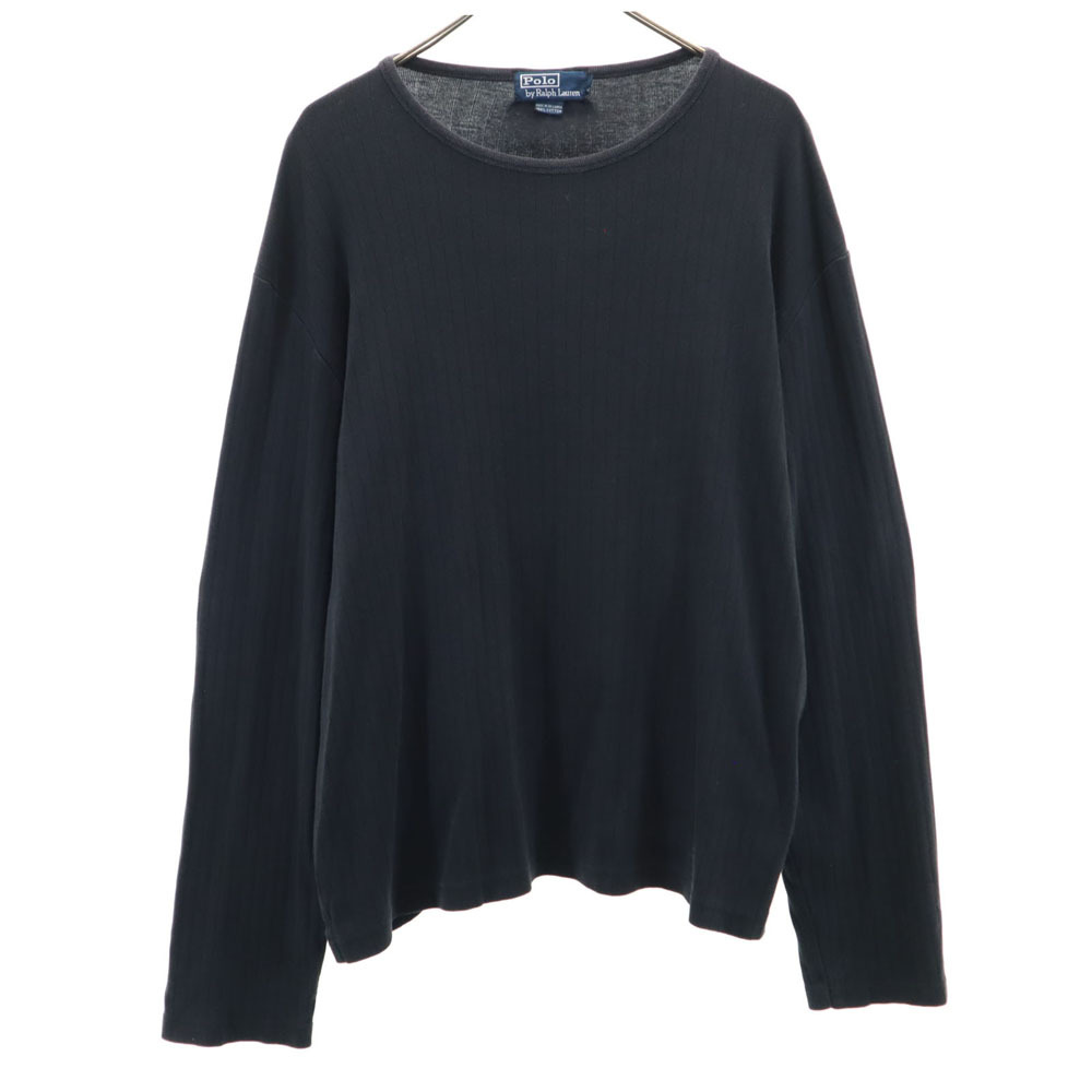 ポロバイラルフローレン 長袖 カットソー L チャコールブラック Polo by Ralph Lauren メンズ拍卖