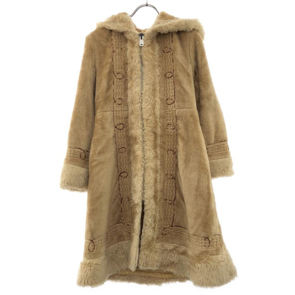 ロスチャイルド 刺繍 フード付き ジップ ボアコート 14 ブラウン系 ROTHSCHILD キッズ拍卖