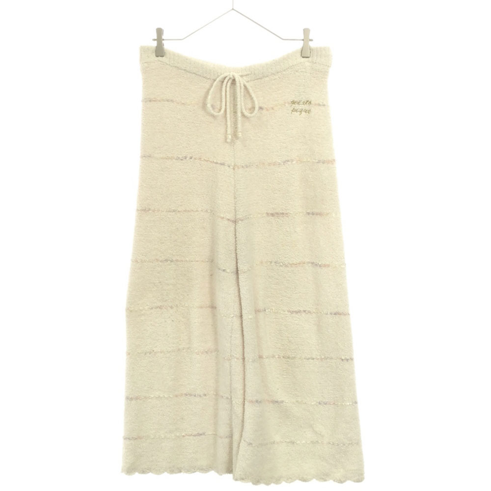 ジェラートピケ マルチボーダー 刺繍 パウダーネップヤーン ルームウェアパンツ FREE gelato pique ジェラピケ PWNP155050 レディース拍卖