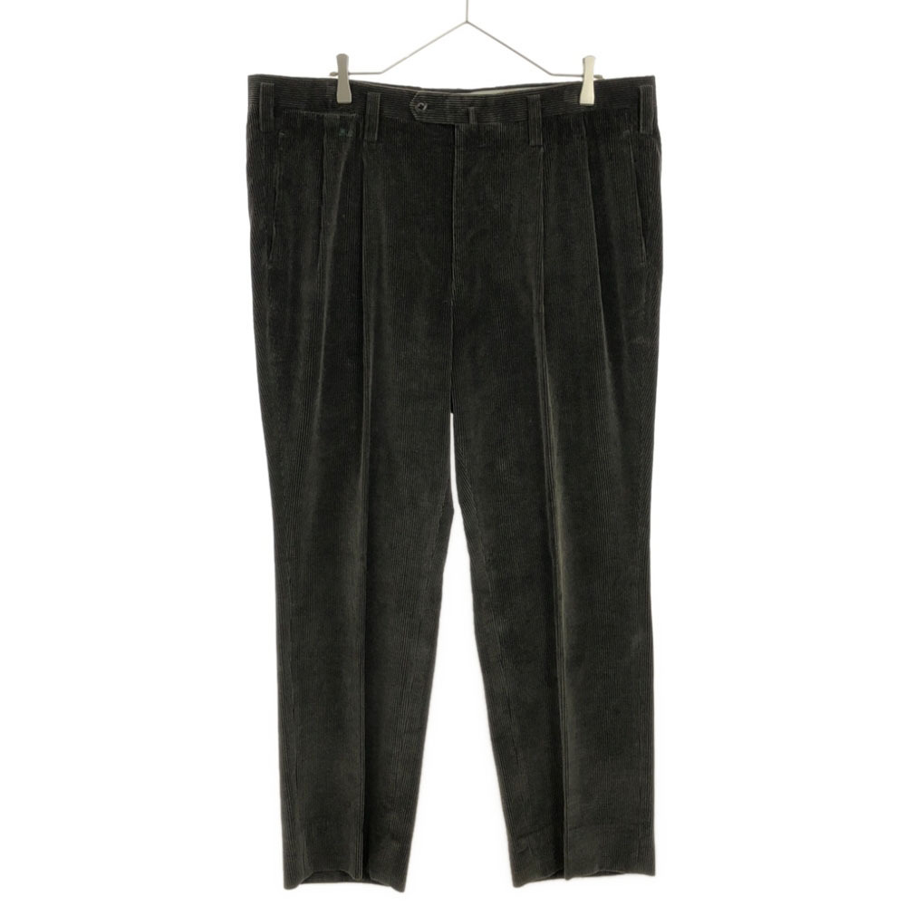 エルメネジルドゼニア Antayu 刺繍 ツータック コーデュロイパンツ 54 ブラウン系 Ermenegildo Zegna ビッグサイズ メンズ拍卖