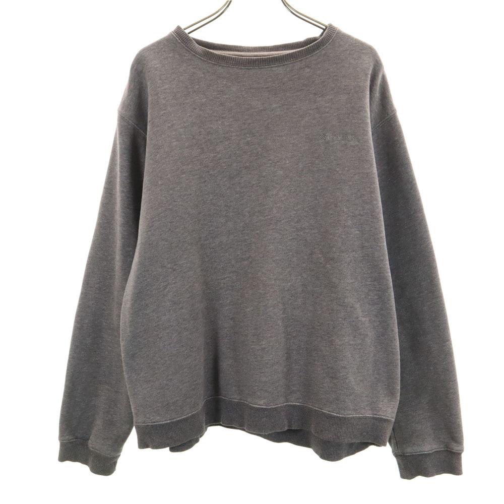 コロンビア 長袖 スウェット トレーナー M グレー系 Columbia アウトドア 裏起毛 メンズ拍卖