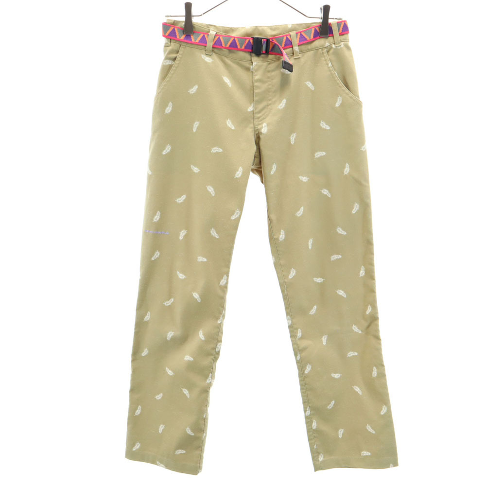 コロンビア 羽柄 ロングパンツ S ベージュ Columbia アウトドア OMNI-SHIELD ストレッチ レディース拍卖