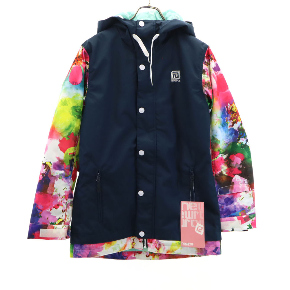 未使用 ニューロール スノーボード ジャケット M ネイビー系 newroll スキー タグ付き レディース拍卖