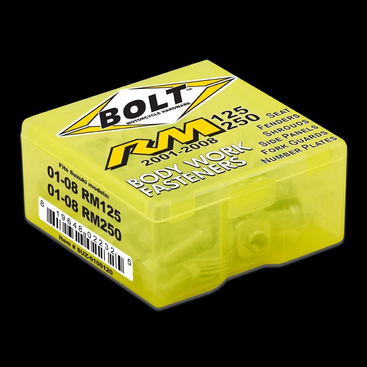SUZUKI RM125/RM250 (01-08) ボルトBOLT FULL PLASTICS FASTENER KIT拍卖