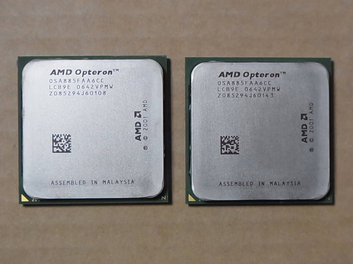 ●2個セット●AMD Opteron 885 OSA885FAA6CC 2.60GHz Egypt【Socket 940】 2個セット (Ci1122)拍卖