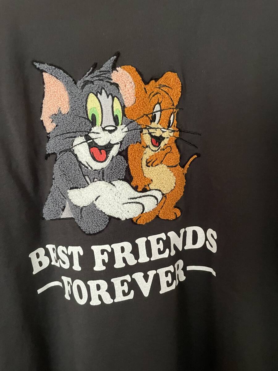 送料込☆ トムとジェリー モコモコTシャツ Mサイズ拍卖
