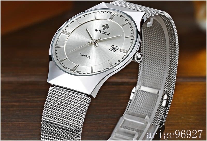 I369★腕時計 メンズ ウォッチ クォーツ 高級 防水 超薄型 Fashion & Casual ビジネス & スポーツ ブルー拍卖