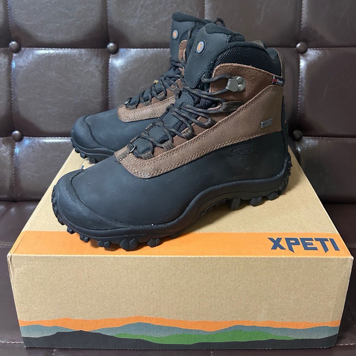 新品!アメリカブランドXPETIイクスペティSNOWRIDER LACE本革スノートレッキングシューズ26cmダークブラウンX-DRY防水3M Thinsulate防寒拍卖
