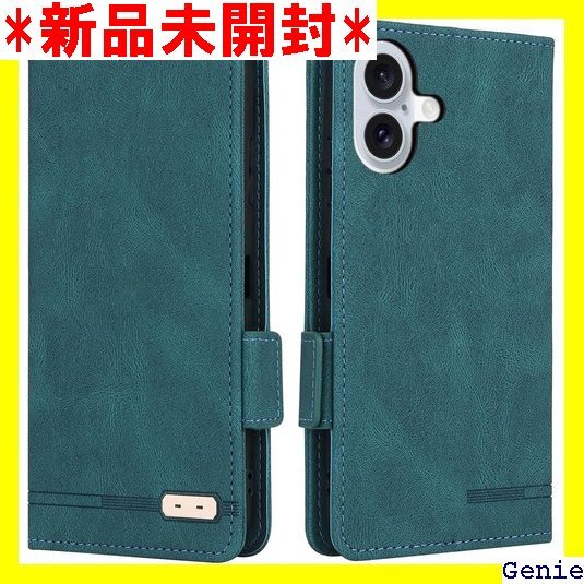 iPhone 16 Plus ケース 手帳型 ストラッ グネット ケース 携帯ケース つや消し レトロ グリーン 243拍卖