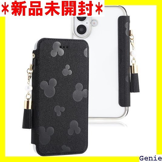 アイフォン16 ケース 手帳型 クリアタイプ 薄型 カ 16 手帳型ケース 可愛いデザイン マグネットなし 黒い 334拍卖