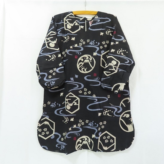 〓 処分 〓 在庫調整 〓 新品 〓 割烹着 〓 和柄 富士山 エプロン エスニック アジアン おしゃれ 割ぽう着 かっぽう着 〓A846拍卖