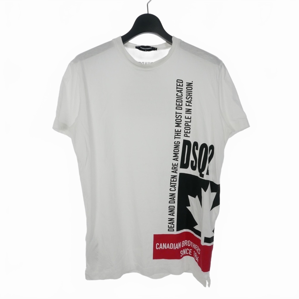 ディースクエアード DSQUARED2 ロゴ プリント Tシャツ カットソー/メンズ/S拍卖