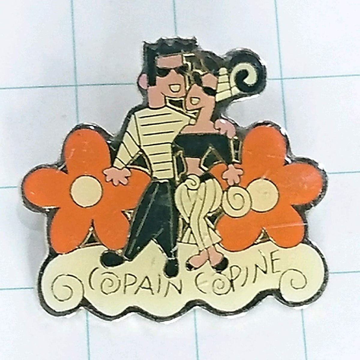 送料無料)カップル 輸入 ピンバッジ ピンズ PINS A27027拍卖