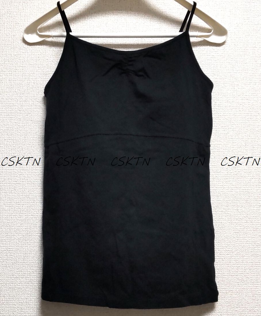 新品★suria キャミソール M ブラック 取り外しブラパッド付き スリア ヨガ ピラティス 黒拍卖