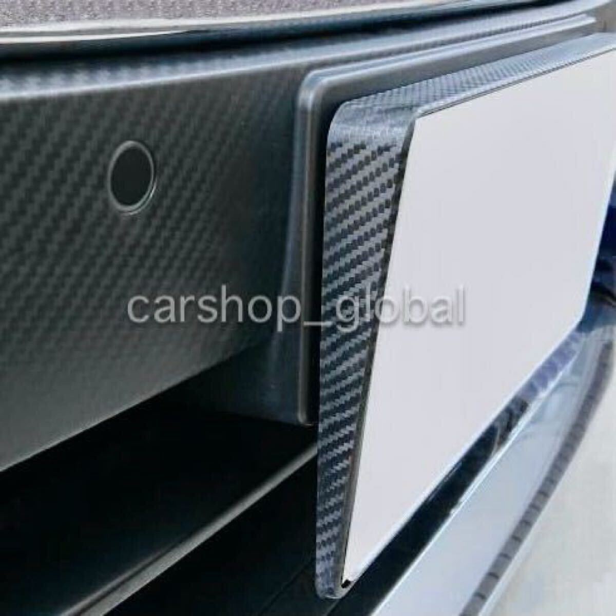 日産 セレナ対応 軽量カーボンナンバーベース 角度付き フロント C27モデル等対応拍卖