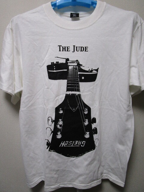 レア!THE JUDE GRETSCHプリントTシャツ・白(SPB SSタグ浅井健一グレッチギターBLANKEY JET CITYブランキージェットシティロックバンドT拍卖
