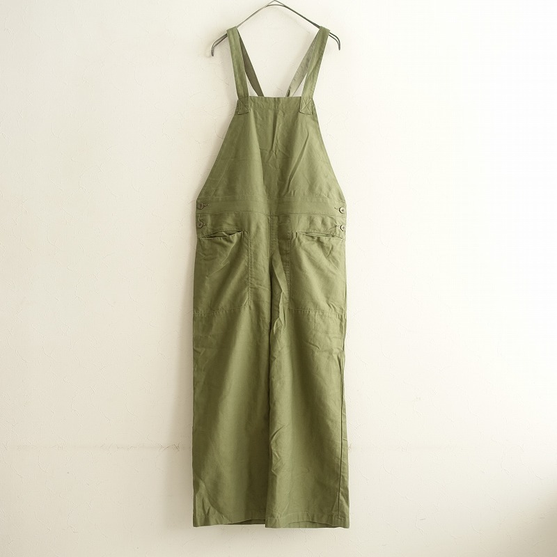 ポルテデブトン porter des boutons *サロペットパンツ*オーバーオール綿混グリーン系カーキボトムス(4-2410-132)【61K42】拍卖