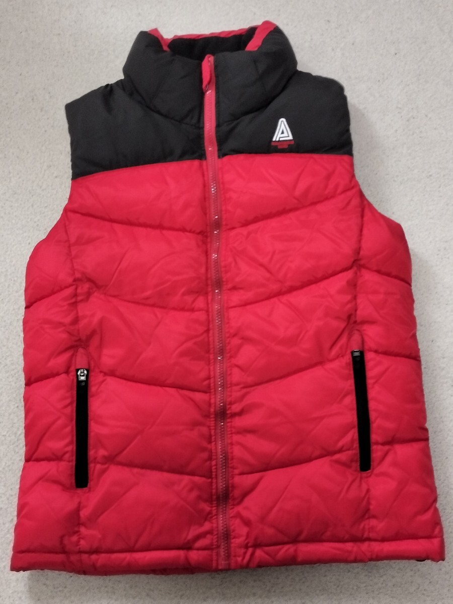 maier SPORTS マイヤースポーツ フルジップ 中綿ベスト メンズS ブラック×レッド系 アウトドア スポーツ タウンユース 送料無料 拍卖