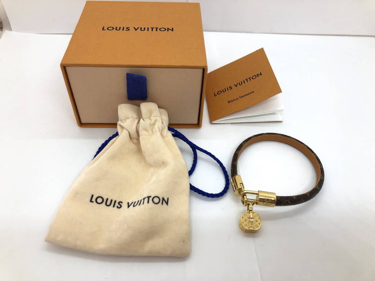 極美品 LOUIS VUITTON ルイヴィトン M6442F ブラスレ・LV トリビュート ブレスレット モノグラム 箱・保存袋付拍卖