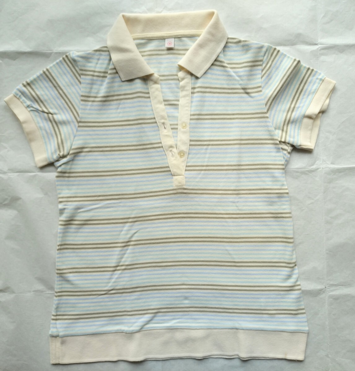 ★ユニクロ UNIQLO ストライプ 半袖 ポロシャツ S/S ボーダー 半袖ポロシャツ拍卖