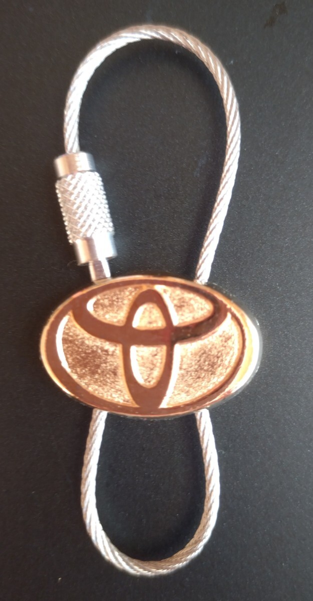 ★レア 非売品 新品 TOYOTA ワイヤーキーホルダー キーリング トヨタ 80MILLION CARS拍卖