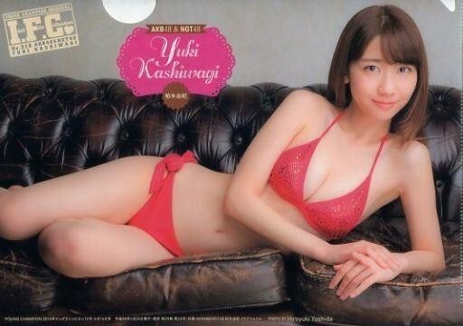 中古クリアファイル(女性アイドル) 柏木由紀(AKB48/NGT48) B5クリアファイル ヤングチャンピオン2016年12号付録 I.F.C.No.21拍卖