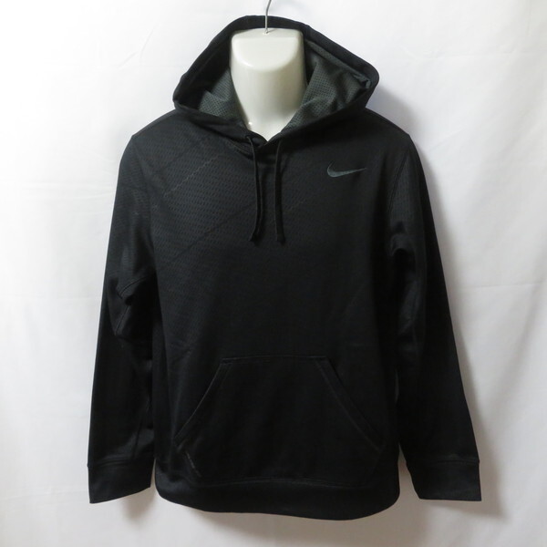 古着 メンズM NIKE/ナイキ 裏起毛 スウェットパーカー プルオーバー フード スポーツ カジュアル ブラック 543469-010拍卖