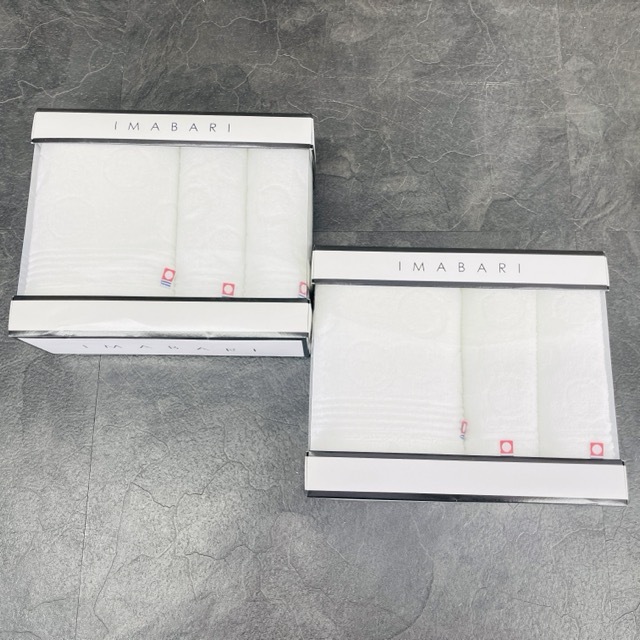 今治 月雫 バスタオル フェイスタオル 3枚入 2箱セット 未使用訳あり MPC-461/510552在★3拍卖