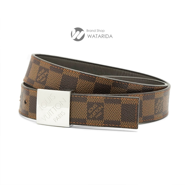 ルイヴィトン Louis Vuitton ベルト サンチュール キャレ M6944 ダミエ キャンバス 85/34 送料無料拍卖