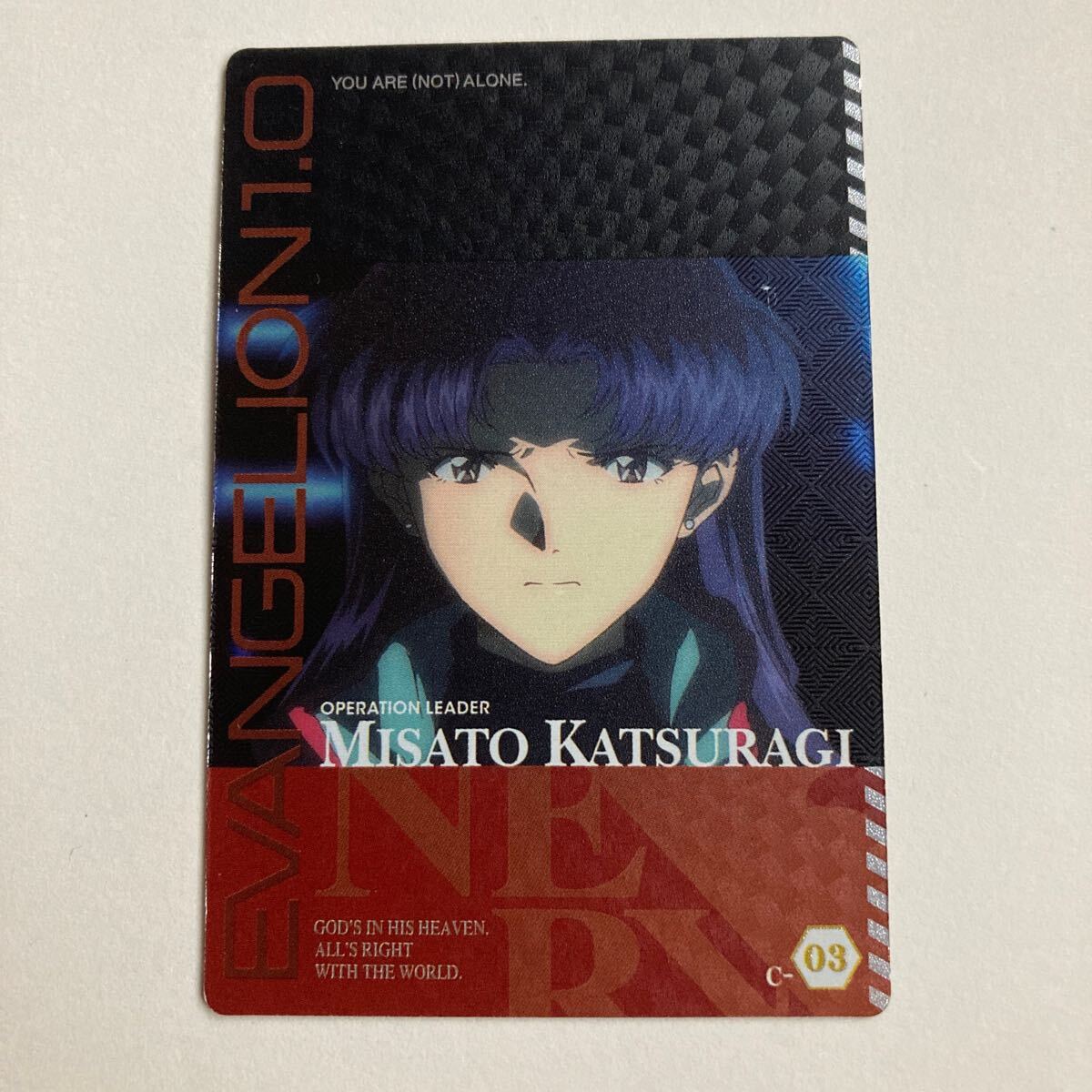 エヴァンゲリオン ウエハース カード C-03 葛城ミサト 1.0 開封品拍卖