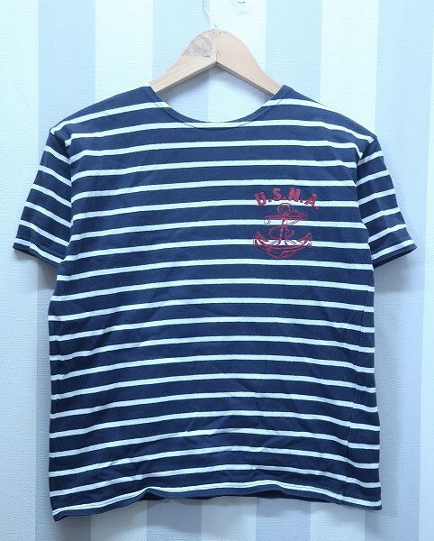 2-9535A/US NAVAL ACADEMY 半袖ボーダーTシャツ ウエアハウス WAREHOUSE 送料200円 拍卖