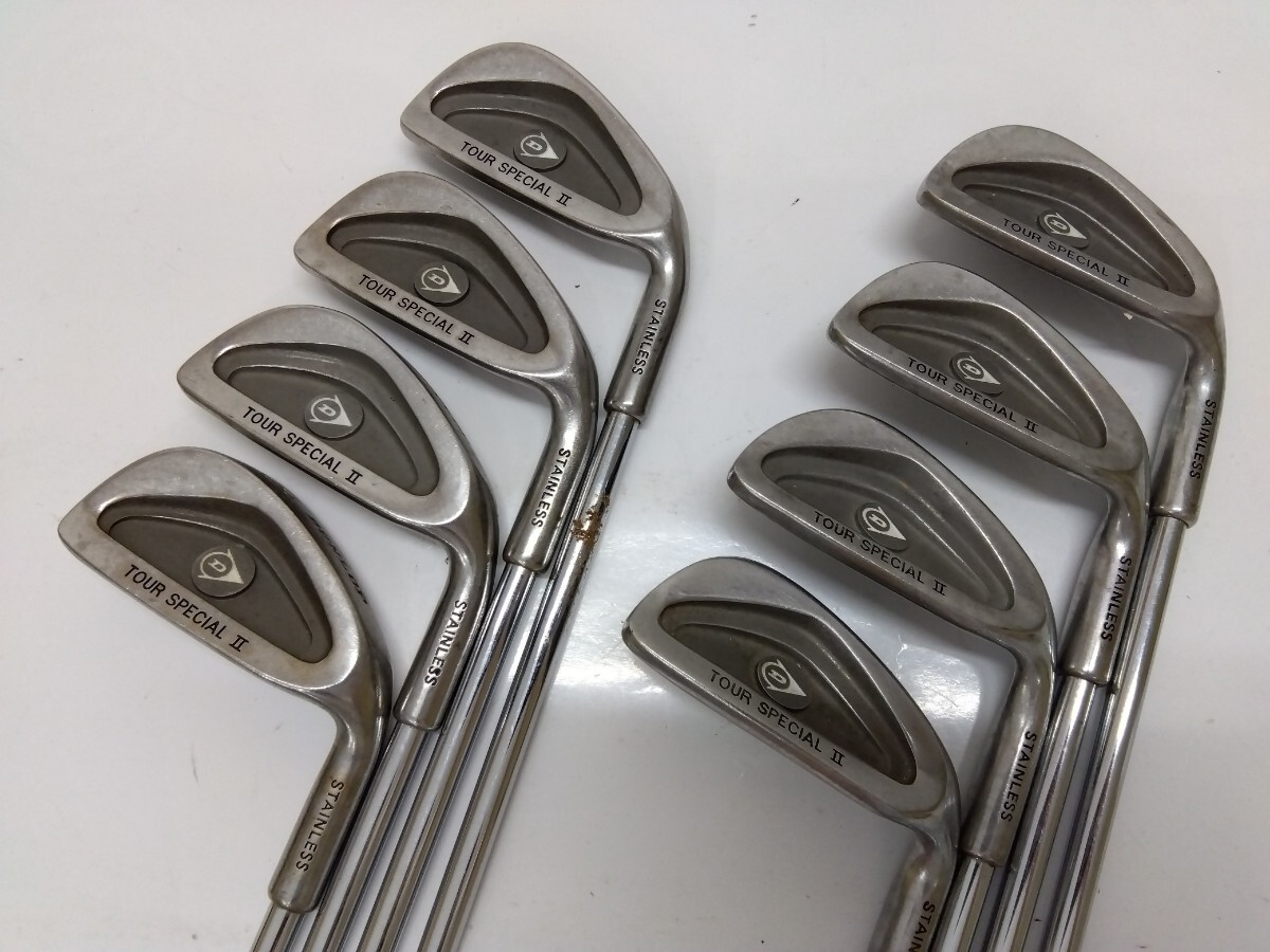 DUNLOP TOUR SPECIAL Ⅱ アイアン8本セット(3-9,P) flex:R メンズ右 オリジナルスチールシャフト ダンロップ アイアンセット拍卖